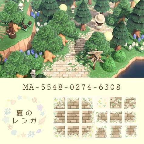 Acnh Zen Path Design, Acnh Path Codes, Motif Animal Crossing, Acnh Motifs, Cottagecore Animal Crossing, Animal Crossing Paths, Acnh Path, Motif Acnl, Acnh Paths