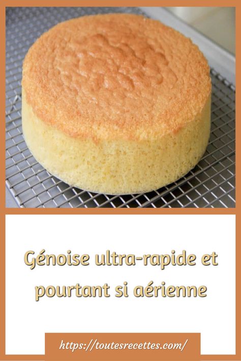 Comment préparer la Génoise ultra-rapide et pourtant si aérienne Basic Cheesecake Recipe, Genoise Cake, Turtle Cheesecake Recipes, Pumpkin Cheesecake Recipes, Italian Recipes Easy, Thermomix Desserts, Healthy Recipes Easy Snacks, Healthy Snacks Easy, French Pastries