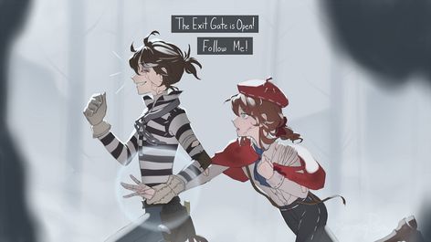 Identity V Ships, Edgar X Luca, Luca Balsa Identity V, Edgar Valden, Innocent Person, Manga Watercolor, Cat Sanctuary, Survival Horror Game, Laughing Jack