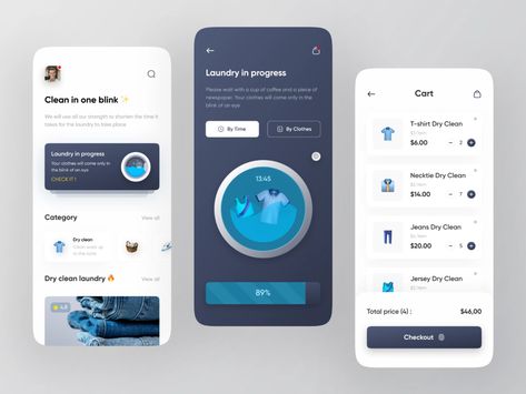 Washted - Laundry app exploration 👕 by Fandhitya Giovani for Odama on Dribbble Mobile Laundry Service, Laundry Website Design, Laundry Brochure Design, Laundry Social Media Design, Laundry App Ui Design, Laundry Services Flyer Design, Laundry App, Laundromat Business, Laundry Logo