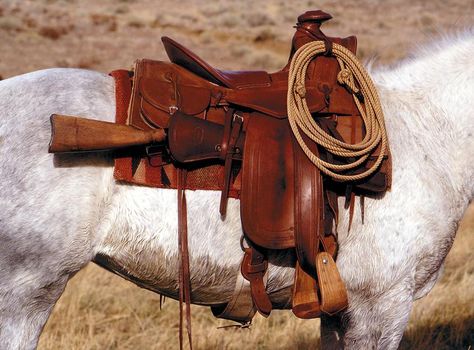 Wade Saddles, Cowboy Action Shooting, Cowboy Gear, Wilde Westen, Western Horse Tack, Horse Equipment, Cowboy Horse, Horse Gear, Western Saddle