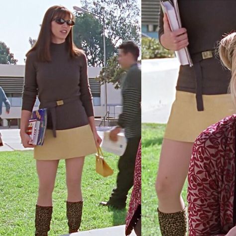 No one is capable of stealing a scene the way Cordelia Chase does. She walks through the background, fires an insult at Xander, and then stomps out looking even better than before. Specifically in knee-high leopard print boots and a flawless color scheme that gets me excited about browns again 👏 way to go Cordy 👏 (s2/e11) • • • • • • #buffythevampireslayer #btvs #ootd #josswhedon #whedonverse #90skids #style #cordeliachase #charismacarpenter #ted #s2e11 #animalprint #whatisbuffywearing Heathers Costume, Cordelia Chase, Buffy Style, 90’s Outfits, Gothic Baby, Leopard Print Boots, Print Boots, Buffy Summers, 2000s Outfits