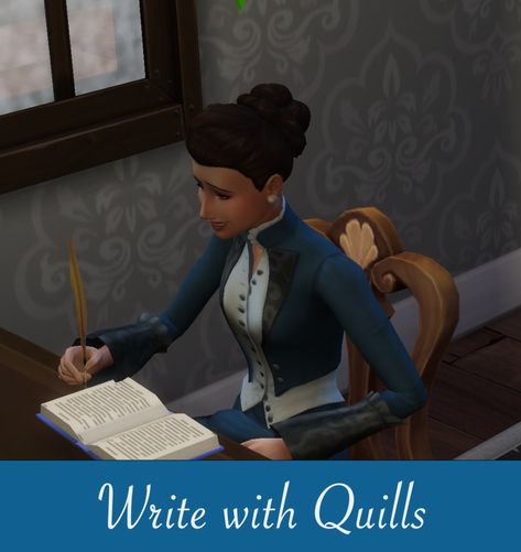 Mod The Sims - Historical: Write with Quills (Override) Sims Historical, Medieval Sims 4, Sims 4 Medieval Cc, Ultimate Decades Challenge, Sims 4 Historical Cc, Sims 4 Medieval, Sims 4 Historical, Sims 4 Royal, Sims 4 Decades Challenge