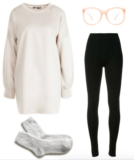 Comfy Home Outfits Winter, Cleaning Day Outfit, Comfy Dresses To Wear At Home, Cozy Stay At Home Outfits, Cute Cozy Outfits Lazy Days, Cozy Basic Sweater For Loungewear, Basic Cozy Fit Sweatshirt For Loungewear, Relaxing Outfits Lazy Days, House Outfit Lazy Days