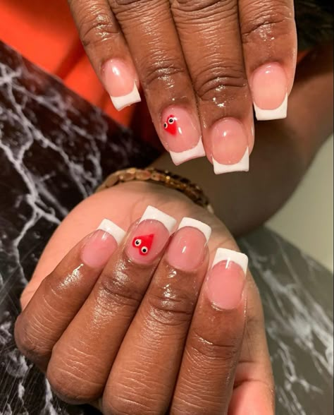 Nails 12-13, Nail Designs For 11 Yr, Short Nails For 10-11, Nails 10-11, Short Nails For 10 Year, Nail Ideas For 10-11 Short, Cute Baddie Nails Short Red, Nails For 9 Yrs Old Short, Cute Back To School Nails Acrylic Short Pink