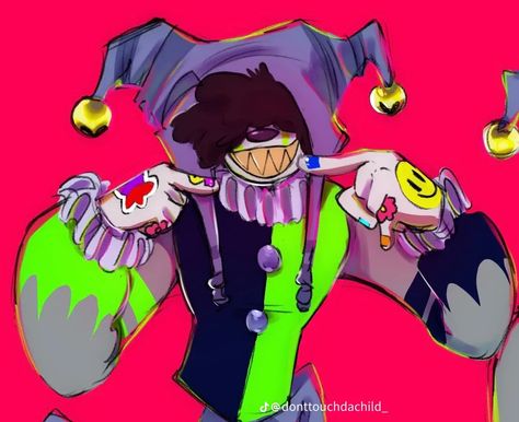 Clown Oc Art Inspiration, Clown Poses Reference Drawing, Clown Design Character, Jester Drawing Reference, Clown Gacha Oc, Clown Oc Art Male, Pastel Jester, Clown Character Design Male, Jester Poses