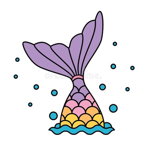 Mermaid tail rainbow pastel colorful jumping to water bubbles. Vector , #AFFILIATE, #rainbow, #pastel, #Mermaid, #tail, #colorful #ad Mermaid Tail Drawing, Doodles Kawaii, Mermaid Vector, Unicorn Drawing, Rainbow Mermaid, Mermaid Drawings, Rainbow Pastel, Cute Mermaid, Water Bubbles