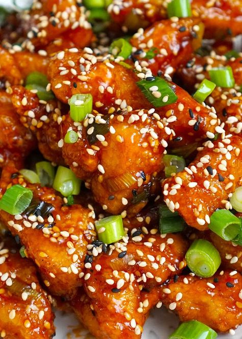 Honey Sesame Chicken - Khin's Kitchen | Chinese cuisine | Takeout style Honey Sesame Chicken, Sesame Chicken Recipe, Honey Sesame, Sesame Chicken, Asian Food, Korean Food, Chicken Recipe, Recipe Book, Asian Recipes