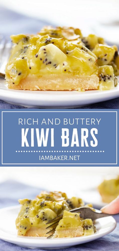 Golden Kiwi Dessert Recipes, Kiwi Recipes Dessert, Kiwi Fruit Recipes, Kiwi Dessert, Traditional Easter Desserts, Kiwi Recipes, Easy Bar Recipes, Adorable Food, Kiwi Berries