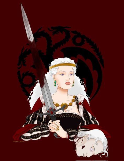 Targaryen Queen, Ice Game Of Thrones, Rhaena Targaryen, Daena Targaryen, Anime Nose, Asoiaf Fanart, Game Of Thrones Artwork, A Dance With Dragons, George Rr Martin