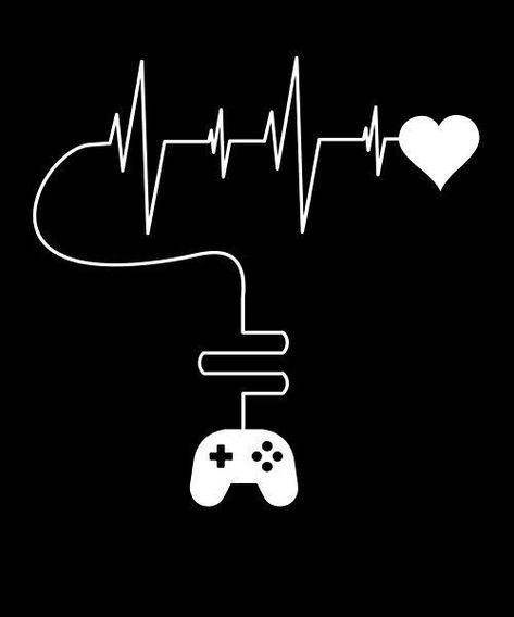 gaming |   couple tattoos lesbian matching Video Game Clipart, Gamer Painting Ideas, Gaming Silhouette, Diy Gifts For Gamers, Gamer Drawings, Gamer Graphics, Video Game Drawing, Playstation Tattoo, Gaming Couple