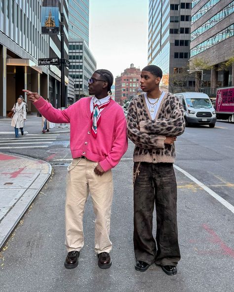 some cardigan looks from this week 🍁🍂 Vintage Drip Outfits Men, Men’s Museum Outfits, Men Outfits With Cardigans, Mens Silk Scarf Outfit, Old Money Street Style Men, Given Outfits, Cardigan Streetwear Men, Styling Cardigans Men, Spring Outfit Man