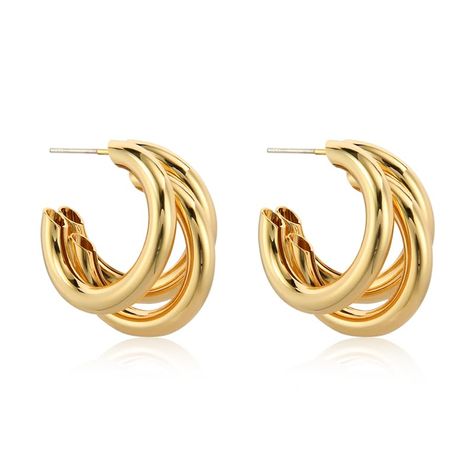 PRICES MAY VARY. [POPULAR FASHIONABLE DESIGNS]: The claw-shaped design makes the earrings more three-dimensional and layered, as if a lightweight claw gently grasps the earlobe, showing a dynamic and elegant aesthetic. [SIZE SUITABLE FOR WEARING]:The size of the earrings is 30mm, which is a moderate size that does not look too exaggerated but also emphasizes the delicacy of the earrings. All of them can perfectly show the wearer's unique taste and individual charm. [HYPOALLERGENIC MATERIALS]: Th Twist Earrings, Claw Earrings, Triple Hoop Earrings, Ear Pins, Chunky Earrings, Elegant Aesthetic, Earrings Statement, Trendy Gift, Steel Metal