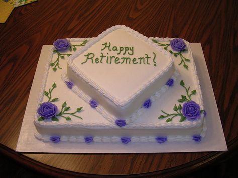 Retirement  on Cake Central Cakes Ideas For Women, Retirement Cakes Ideas For Women, Principal Retirement, Retirement Party Cakes, Farewell Cake, Sheet Cake Designs, Tasty Cake, Retirement Cake, Retirement Ideas