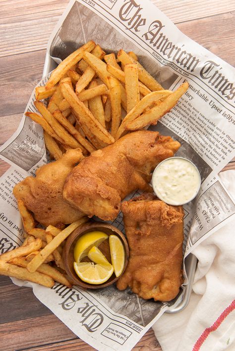 Beer-Battered Fish and Chips is more Irish than corned beef will ever be. Fry up a batch of beer-battered cod and crispy chips this St. Patrick's Day and keep it authentic. #fishandchips #StPatricksDay #seafood #friedfish #chips #senseandedibility #dinner British Fish And Chips, Irish Recipes Traditional, Crispy Chips, Beer Battered Fish, Fish N Chips, Battered Fish, Pub Food, Beer Batter, Irish Recipes