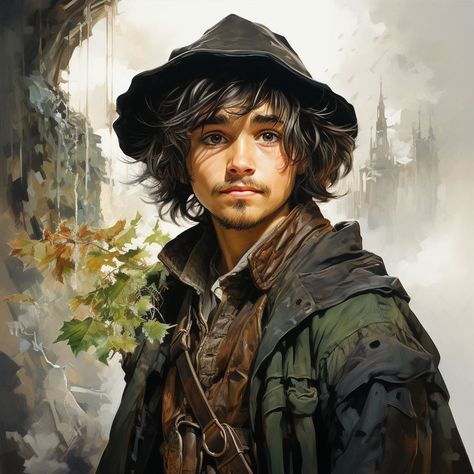 Dnd Commoners, Character Art Male, Dnd Halfling, Rogue Dnd, Npc Ideas, Young Farmers, Art Male, Dungeons And Dragons Art, Fantasy Heroes