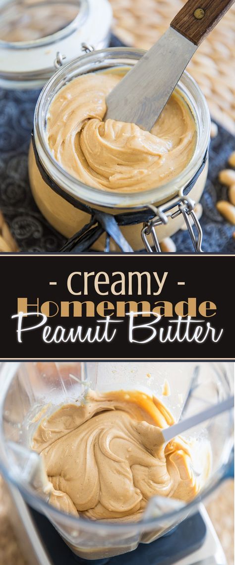 Homemade Creamy Peanut Butter Fresh Peanut Butter, Homemade Creamy Peanut Butter, Creamy Peanut Butter Recipes, Healthy Peanut Butter Sandwich, Skippy Peanut Butter Recipes, Homemade Peanut Butter Recipes, Peanut Butter Diy Homemade, Peanut Butter Flavors, Sims Homestead