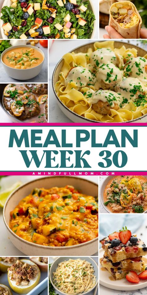 My Free Meal Plans will help you save time, money, and enjoy wholesome, delicious meals! This week's meal plan is all about cozy, yet simple, comforting meals. January Menu Plan, March Meal Plan, Fall Quinoa Salad, Mashed Red Potatoes, Roasted Fall Vegetables, Comforting Meals, Homemade Soup Recipe, Veggie Noodles, Veggie Pasta