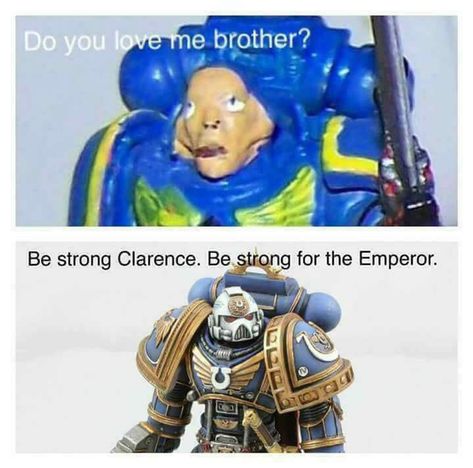 Be strong UltraSmurf! For the Emperor and Papa Smurf! For The Emperor, Marine Paint, Warhammer 40k Memes, I Love My Brother, Nerd Humor, Warhammer 40k Art, Video Games Funny, Warhammer Art, Warhammer 40k Artwork