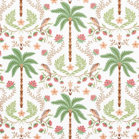 Pineapples Chintz - Blush Fabrics | Schumacher Tropical Prints Pattern, Blue Green Fabric, Chintz Fabric, Schumacher Fabric, Scale Design, Color Coral, Tropical Pattern, Art And Craft, Flora And Fauna