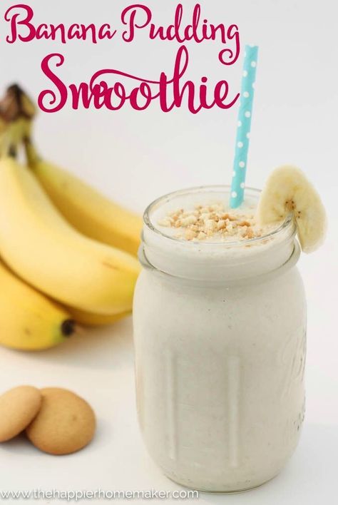 Banana Pudding Smoothie Recipe #NaturesBreakfast #ad /kroger/ /lovemysilk/ /noosayoghurt/ Banana Pudding Smoothie, Pudding Smoothie, Healthy Banana Pudding, Tech Magic, Health Remedy, Bullet Recipes, Banana Pudding Desserts, Easy Breakfast Smoothies, Banana Apple Smoothie