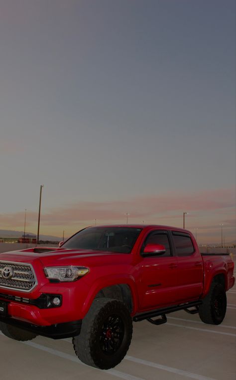 Tacoma Truck Aesthetic, Tacoma Aesthetic, Tacoma Truck, Car Goals, Dream Garage, Future Car, 2024 Vision, Red Truck, Vroom Vroom