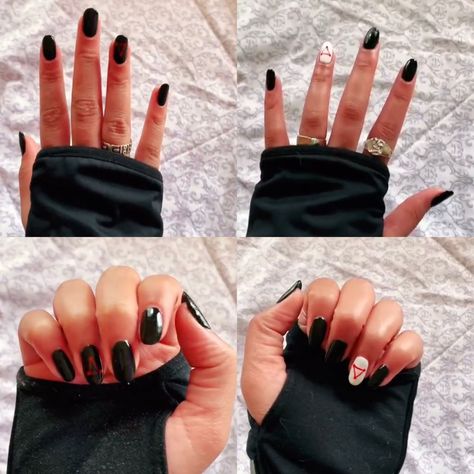 JJK Megumi Nails, Jjk Nails, Dope Nails, Art Block, Nail Art, Nails