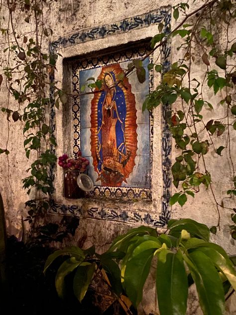 Chicano Love, Virgin Mary Art, Mexican Culture Art, Virgin Of Guadalupe, Home Altar, Mexican Girl, Mexican Culture, Catholic Art, Mexican Style