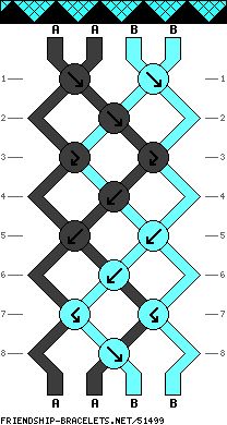 Triangle Friendship Bracelet Pattern, Beginner Friendship Bracelets Tutorials, Triangle Bracelet Pattern, Three String Bracelet Patterns, Four Color Bracelet Pattern, Triangle Friendship Bracelet, Triangle Bracelet, Bracelet Template, Floss Bracelets