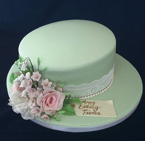 Hat styled 80th Birthday Cake | Geraldine Horton | Flickr