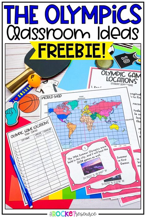 Olympic Reading Activities, Olympics Activities For Kids Classroom, Olympic School Activities, Olympics Lessons For Kids, Olympic Theme Activities For Kids, Olympic Ideas For Classroom, Olympics In The Classroom, Olympic Ideas For Kids, Olympic Classroom Ideas