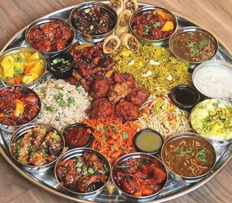 hinese thalis, the first-of-its-kind in Mumbai at Ohanna's, Andheri! The veg and non-veg thalis are priced at INR 799 and INR 999 Non Veg Thali, Non Veg, Desi Food, India Food, Persian Food, Exotic Food, Top Restaurants, Indian Cooking, Food Platters