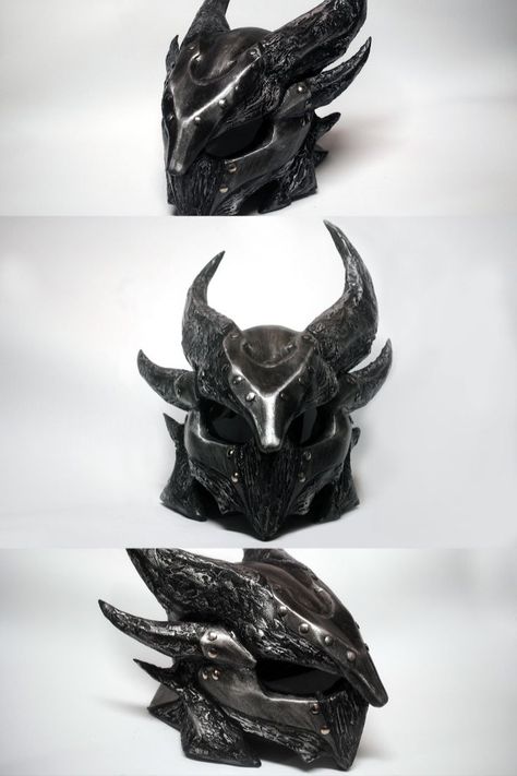 Skyrim- Daedric Helmet Resin Replica Limited Run Daedric Helmet, Limited Run, Skyrim, Lion Sculpture, Batman, Statue, Collectibles, Sculpture, Fictional Characters