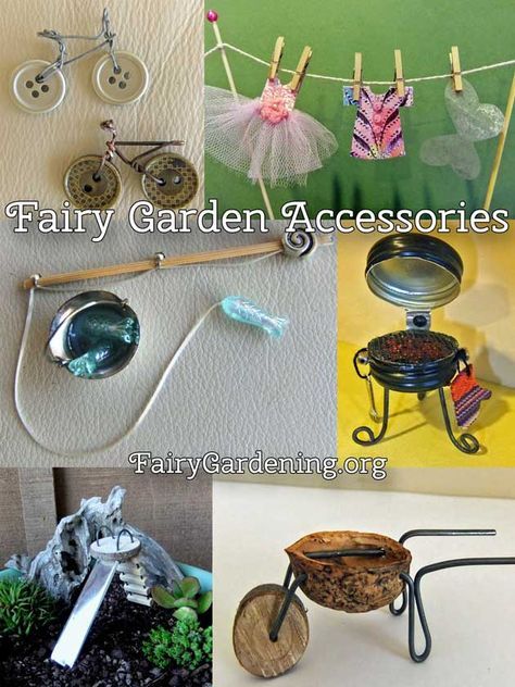 Diy Fairy Garden Accessories, Diy Fairy Garden, Fairy Garden Furniture, Fairy Garden Crafts, Fairy Garden Designs, Fairy Accessories, Fairy Furniture, Mini Fairy Garden, Faeries Gardens