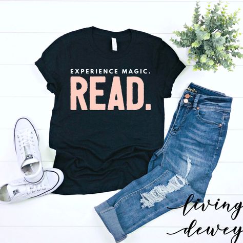 Literature Tshirts, Book T Shirts, Reading Is Magical, Staff Shirts, Librarian Gifts, Librarian Shirt, Teaching Shirts, Mindset Is Everything, Teacher Clothes