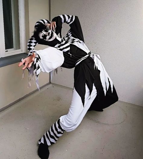 My outfit for the clown themed party that my friend group had Clown Costume Aesthetic Men, Goth Clown Outfit Male, Male Clown Outfit, Jester Outfit Male, Male Clown Costume, Clown Outfit Male, Jester Outfit Ideas, Male Halloween Costume Ideas, Clown Group