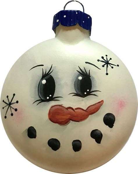 Painting Snowman Faces, Snowman Gourds Painted, Painted Christmas Ornaments Bulbs, Kids Christmas Painting, Christmas Tole Painting Patterns, Christmas Ornaments 2023, Painted Objects, Handpainted Christmas Ornaments, Light Bulb Crafts