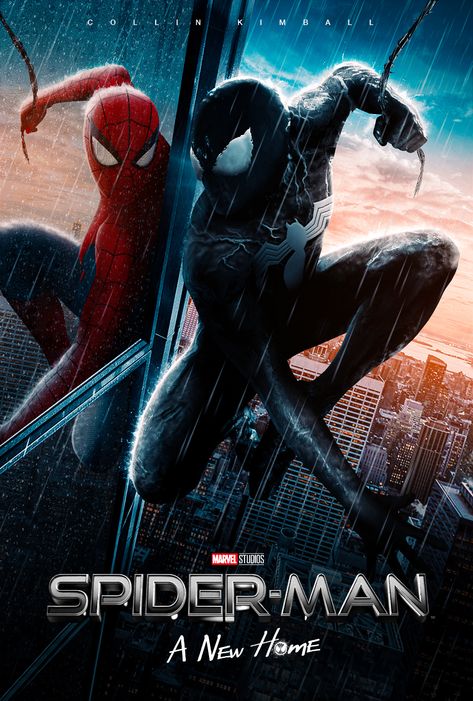 Posters on Behance Amazing Spider Man 3, New Spiderman Movie, Reflection Poster, Spiderman 4, Symbiote Spiderman, Venom Spiderman, Home Invasion, Spiderman Movie, Spectacular Spider Man