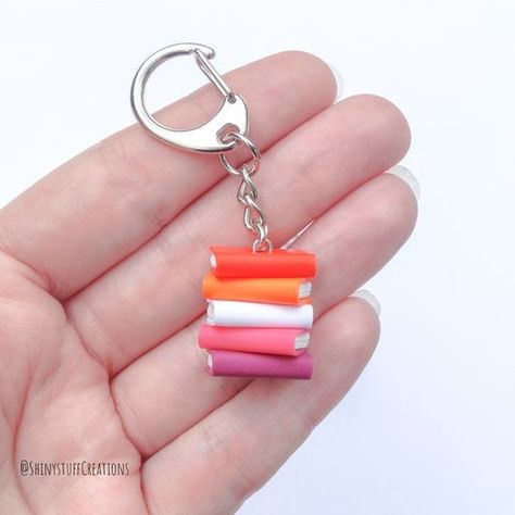 Bought for PA piercing Sunset Flag, Gay Jewelry, Book Keychain, Friendship Keychains, Lgbtq Flag, Gay Pride Rainbow Flag, Pride Stuff, Stacked Books, Gay Pride Gifts