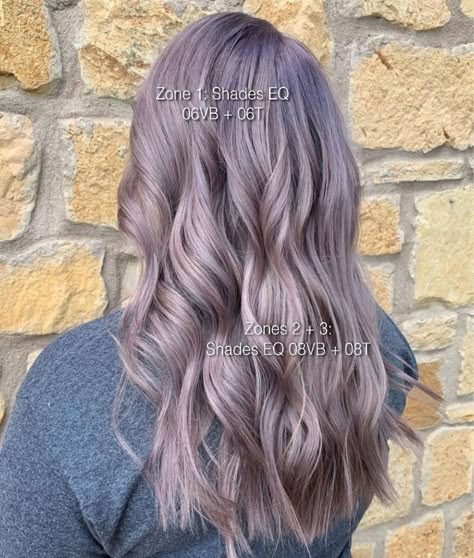 Lavender Shades Eq Formula, Redken Purple Hair Formula, Redken Shades Eq Purple Formulas, Shades Eq Lavender Formula, Shades Eq Purple Formula, Redken Rose Gold Formula Shades Eq, Redken Shade, Redken Toner, Lavender Grey Hair