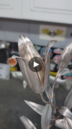 1.3K views · 51 reactions | Steve Nielsen Art- metal lily flowers | Finished up the metal work on this lily piece. Needs a base then paint. Stay tuned. 
.
.
#stevenielsenart 
#lily #lillies
#gardenart 
#metalshaping... | By Steve Nielsen Art - Metal & Airbrush Artist | Facebook Metal Shaping, Lily Flowers, Metal Work, Lily Flower, Art Metal, Stay Tuned, Garden Art, Metal Working, Work On