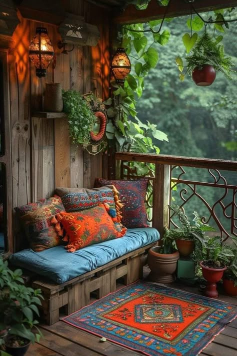 Balcony Vibes, Chic Balcony, Yoga Spaces, Cozy Closet, Indian Houses, Boho Balcony, Happy Environment, Shabby Chic Porch, Balcony Decor Ideas