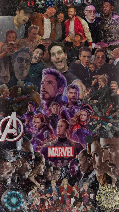 #avengers #avengersassemble #marvelstudios #mcu #films #actors #collage #fyp Marvel Fanart Comics, Marvel Posters Avengers, Marvel Collage Wallpaper, Avengers Wallpaper Iphone, Marvel Avengers Wallpaper, Avengers Lockscreen, Mcu Wallpaper, Marvel Collage, Stark Aesthetic