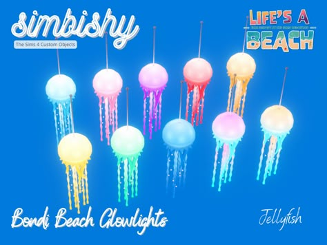 The Sims Resource - Life's a Beach - Bondi Beach Glowlights Sims 4 Jellyfish, Furniture Cc, Cc Folder, Cc Furniture, Sims 5, The Sims 4 Packs, Sims 4 Body Mods, Sims 4 Cc Folder, Free Sims