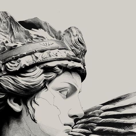 Sublime Nevrose on Instagram: "2023 - Athena - #detail #portrait #drawing #illustration #bw #2023 #woman #face #artwork #feather" Athena Portrait, Portrait Drawing Illustration, Mood Drawing, Drawing Details, Portrait Women, Women Illustration, Face Artwork, Instagram 2023, Greek Myths