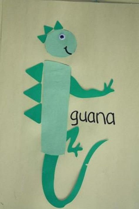 free-alphabet-letter -i-printable-crafts-for-preschool - Preschool CraftsPreschool Crafts | Mobile Version Letter I Iguana Craft, I Is For Iguana Craft, I Is For Craft, Iguana Craft, I Is For Iguana, Letter I Activities, Letter I Crafts, Letter D Crafts, Preschool Letter Crafts