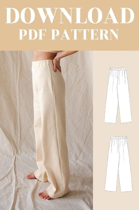 Sew Pants, Scuba Sweater, Loungewear Pants, Lounge Trousers, Diy Sy, Pants Sewing, Sewing Projects Clothes, Diy Vetement, Pants Sewing Pattern