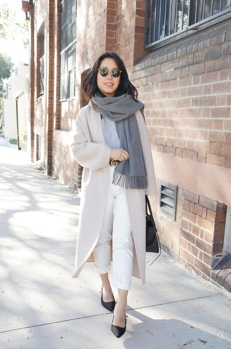 petite style tips, dior j'adior slingback kitten heel and the curated modern coat in light khaki, petite outfit The Curated Coat Outfit, Light Brown Coat Outfit, Collarless Coat Outfit, On Leave From Work, The Curated Coat, Dior Slingbacks, Luxury Purchases, Brown Coat Outfit, Coat Ootd