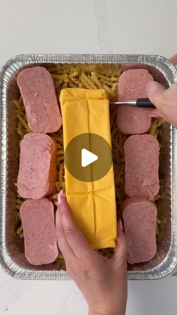 Kate Heintzelman on Instagram: "Mac & cheese finally made right #cheese #pasta #noodles #yum #yummy #food #spam #foodstagram #cook #cooking" What To Eat With Mac And Cheese, Spam Mac And Cheese, Spam Pasta, Spam Casserole, Stuffed Veggies, Cheese Stuffed Meatballs, Mac Cheese, Mac N Cheese Recipe, Cheese Pasta