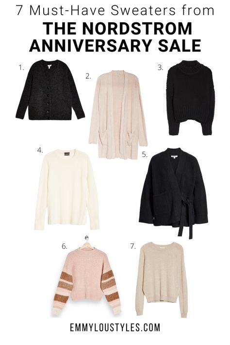 These must-have sweaters from the Nordstrom Anniversary Sale will get your closet ready for fall without breaking the bank! Fall Wardrobe Staples, Fall Styles, Ready For Fall, Nordstrom Anniversary Sale, Layering Outfits, Ribbed Cardigan, Sweater Sale, Mom Outfits, Fall Sweaters